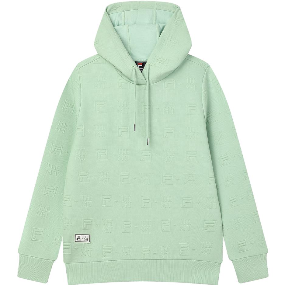 (Women) FILA The MET Monet Knit Hoodie Women’s Light Mint Green F11W348203F-LG