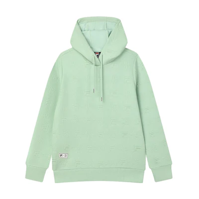 (Women) FILA The MET Monet Knit Hoodie Women’s Light Mint Green F11W348203F-LG