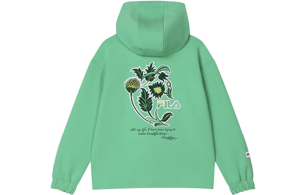 (Women) FILA V&A Heritage Graphic Hoodie Pullover Light Green F11W418203F-LG 圖 3