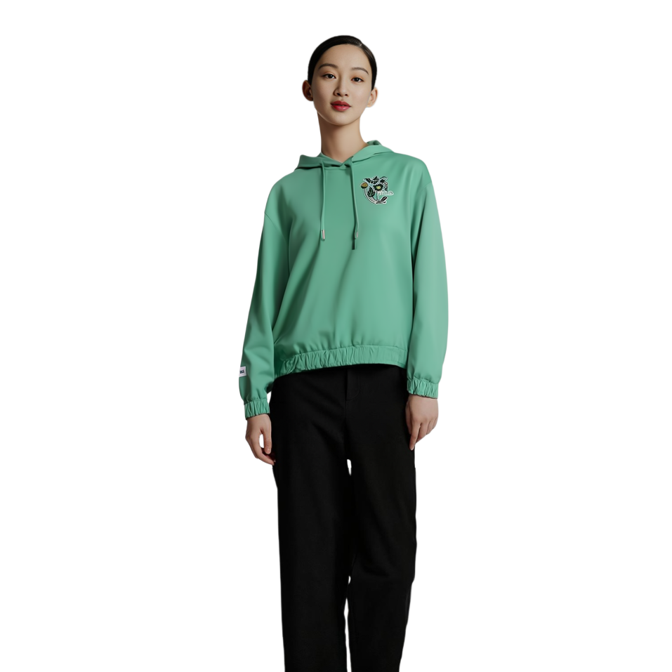 (Women) FILA V&A Heritage Graphic Hoodie Pullover Light Green F11W418203F-LG 圖 4