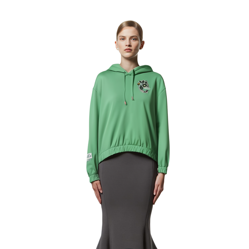 (Women) FILA V&A Heritage Graphic Hoodie Pullover Light Green F11W418203F-LG 圖 5