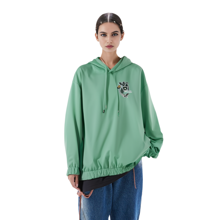 (Women) FILA V&A Heritage Graphic Hoodie Pullover Light Green F11W418203F-LG 圖 7
