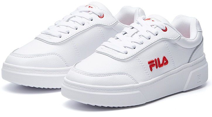 (W) 휠라 x 윌슨 테니스화 (화이트/레드) F12W031302FFW Lookbook (W) 휠라 x 윌슨 테니스화 (화이트/레드) F12W031302FFW