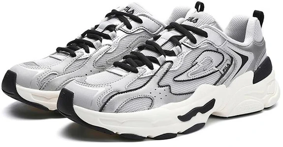 Lookbook (W) Sneakers FILA Y2k 3M 'Abu Silver Hitam' F12W312103FVA