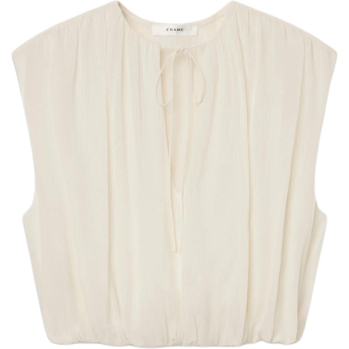 (Women) FRAME Oversized Sleeveless Crop Tank Top WE26WBL005-CREA
