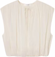 (Women) FRAME Oversized Sleeveless Crop Tank Top WE26WBL005-CREA (Women) FRAME Oversized Sleeveless Crop Tank Top WE26WBL005-CREA