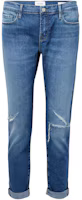 (Women) FRAME Slim Fit Cropped Stretch Jeans Women Blue JVM1648805488220 (Women) FRAME Slim Fit Cropped Stretch Jeans Women Blue JVM1648805488220