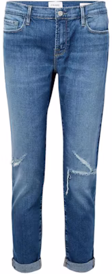 (W) FRAME Slim Fit Cropped Stretch Jeans Wanita Biru JVM1648805488220 Buy (W) FRAME Slim Fit Cropped Stretch Jeans Wanita Biru JVM1648805488220