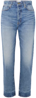 (W) FRAME SS24 High-Waist Zipper Straight Cropped Jeans Biru - Jeans Fashion Denim JVM1692176362395 Buy (W) FRAME SS24 High-Waist Zipper Straight Cropped Jeans Biru - Jeans Fashion Denim JVM1692176362395