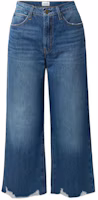 (Women) FRAME SS24 High-Waisted Wide-Leg Cropped Jeans Women Blue JVM1692176347667 (Women) FRAME SS24 High-Waisted Wide-Leg Cropped Jeans Women Blue JVM1692176347667
