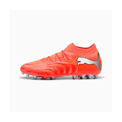 (W) Future 9 Ultimate MG Soccer Cleats Glowing Red-PUMA White-PUMA Black-PUMA Silver