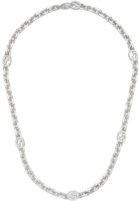 (Women) FW23 GUCCI Interlocking G Pendant 925 Silver Necklace for Women - Silver. 759703 J8400 8106 Buy (Women) FW23 GUCCI Interlocking G Pendant 925 Silver Necklace for Women - Silver. 759703 J8400 8106