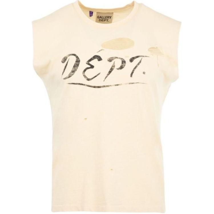 Gallery Dept. Sleeveless Mesh Tank Top Light Brown SCT10050-ARWH