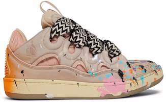 (Women) Gallery Dept. x Lanvin Curb Light Sneakers 'Paint Drip - Pale Pink' FW-SKDK02-DRGD-P22B5S0 (Women) Gallery Dept. x Lanvin Curb Light Sneakers 'Paint Drip - Pale Pink' FW-SKDK02-DRGD-P22B5S0