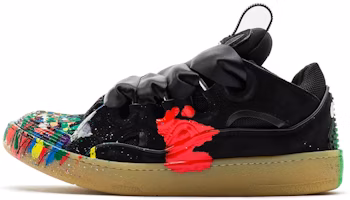 (Women) Gallery Dept. x Lanvin Curb Light Sneakers 'Paint Drip - Black' FW-SKDK02-DRGD-P2210S1 (Women) Gallery Dept. x Lanvin Curb Light Sneakers 'Paint Drip - Black' FW-SKDK02-DRGD-P2210S1