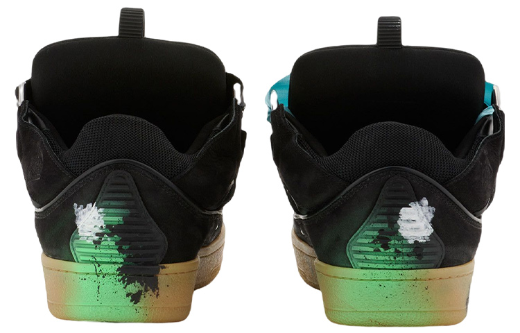 Shop SNEAKERS CURB GALLERY DEPT. x Lanvin浪凡 GALLERY DEPARTMENT II X LANVIN Curb 系带低帮 時尚板鞋 女款 黑色