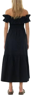 (W) 가니 블랙 미니멀 러플 맥시 슬립 드레스 F9168-099 Purchase (W) 가니 블랙 미니멀 러플 맥시 슬립 드레스 F9168-099