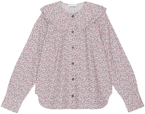 (W) 가니 캐주얼 프린트 코튼 긴팔 셔츠 프로스트 그레이 F8218-523 Order (W) 가니 캐주얼 프린트 코튼 긴팔 셔츠 프로스트 그레이 F8218-523