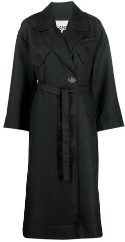 women-ganni-charcoal-black-v-neck-belted-long-coat-f7177-252