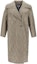 Order (W) 가니 카키 솔리드 컬러 디자인 긴팔 미디 코트 F8577-019