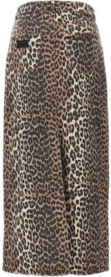 (W) 가니 레오파드 프린트 버튼업 롱 캐주얼 원피스 멀티컬러. J1445-943 Lookbook (W) 가니 레오파드 프린트 버튼업 롱 캐주얼 원피스 멀티컬러. J1445-943