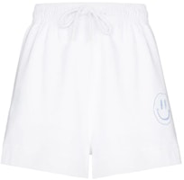 (Women) GANNI Logo Smiley Drawstring Shorts White. T2795-694 (Women) GANNI Logo Smiley Drawstring Shorts White. T2795-694