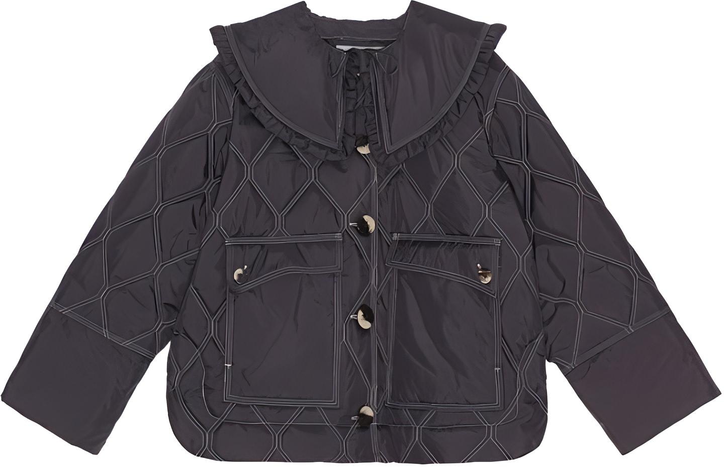 women-ganni-quilted-jacket-with-ruffled-collar-solid-black-f7630252