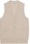 Buy (W) GANNI 無袖V領卡其色扣式背心。 K2063-873