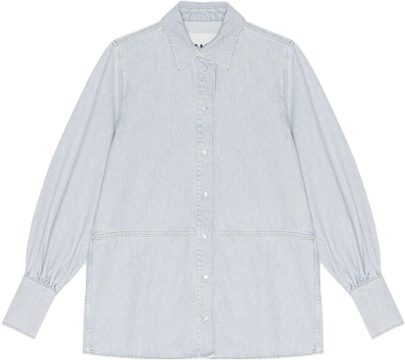 (W) 가니 솔리드 컬러 긴팔 칼라 셔츠 J1310-569 Sizing (W) 가니 솔리드 컬러 긴팔 칼라 셔츠 J1310-569