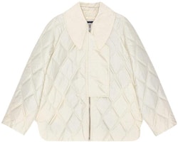 (Women) GANNI Solid Color Long Sleeve Jacket - White F8641135 (Women) GANNI Solid Color Long Sleeve Jacket - White F8641135