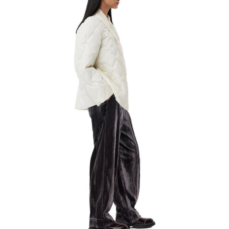 Purchase (W) 가니 솔리드 컬러 화이트 긴팔 자켓 F8641135