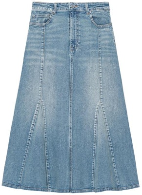 (W) GANNI 復古染水洗丹寧A字中長裙 牛仔裙 J1375091 Order (W) GANNI 復古染水洗丹寧A字中長裙 牛仔裙 J1375091