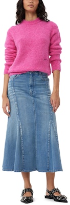 (W) GANNI 復古染水洗丹寧A字中長裙 牛仔裙 J1375091 Lookbook (W) GANNI 復古染水洗丹寧A字中長裙 牛仔裙 J1375091