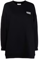 (Women) GANNI Black Crewneck Embroidered Long-Sleeve Sweatshirt T2922-099 (Women) GANNI Black Crewneck Embroidered Long-Sleeve Sweatshirt T2922-099