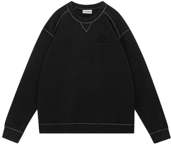 women-ganni-black-oversized-sweatshirt-with-butterfly-logo-t3566-099