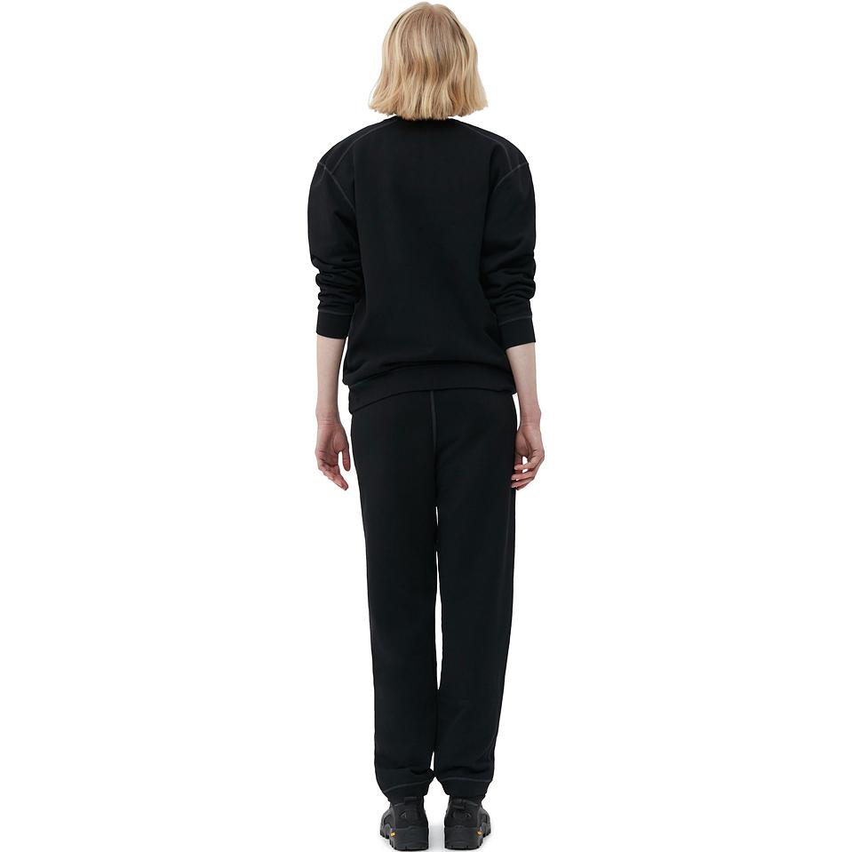 Lookbook (Women) GANNI Black Oversized Sweatshirt with Butterfly Logo T3566-099