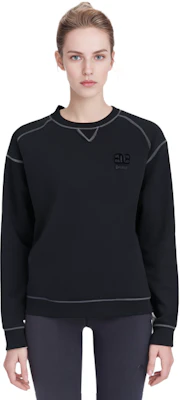 (Women) GANNI Black Oversized Sweatshirt with Butterfly Logo T3566-099 Purchase (Women) GANNI Black Oversized Sweatshirt with Butterfly Logo T3566-099