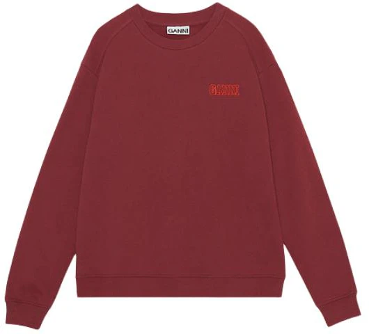 women-ganni-embroidered-logo-crewneck-sweatshirt-women-s-merlot-red-t3170473