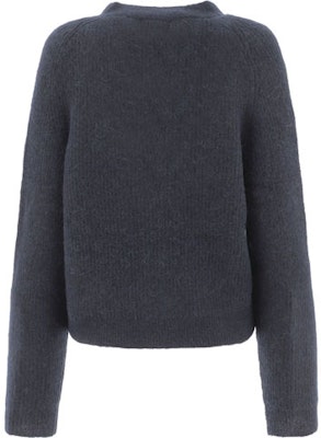 (W) 가니 FW21 블루 브이넥 니트 가디건 스웨터 크롭탑. K1498-683 Lookbook (W) 가니 FW21 블루 브이넥 니트 가디건 스웨터 크롭탑. K1498-683