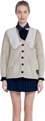 (W) 가니 FW21 러플 트림 가디건 베이지 - 완벽한 선물 아이디어. K1577-196 Cheap (W) 가니 FW21 러플 트림 가디건 베이지 - 완벽한 선물 아이디어. K1577-196