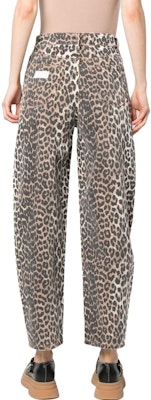 (W) 가니 FW22 레오파드 프린트 캐주얼 팬츠 브라운 J1184-943 Purchase (W) 가니 FW22 레오파드 프린트 캐주얼 팬츠 브라운 J1184-943