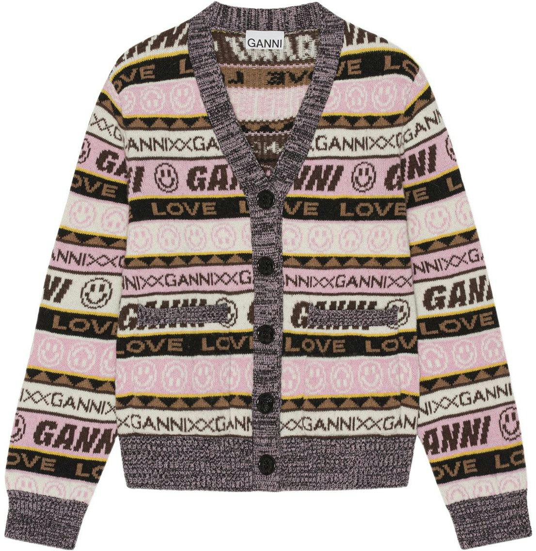 women-ganni-fw-22-v-neck-graffiti-print-cardigan-multicolor-k1830-554