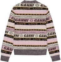Lookbook (W) GANNI FW22 V領塗鴉印花針織衫 多色. K1830-554