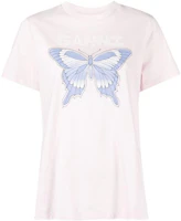 (Women) GANNI FW22 Butterfly Print Crewneck T-Shirt Light Purple T3357-428 (Women) GANNI FW22 Butterfly Print Crewneck T-Shirt Light Purple T3357-428