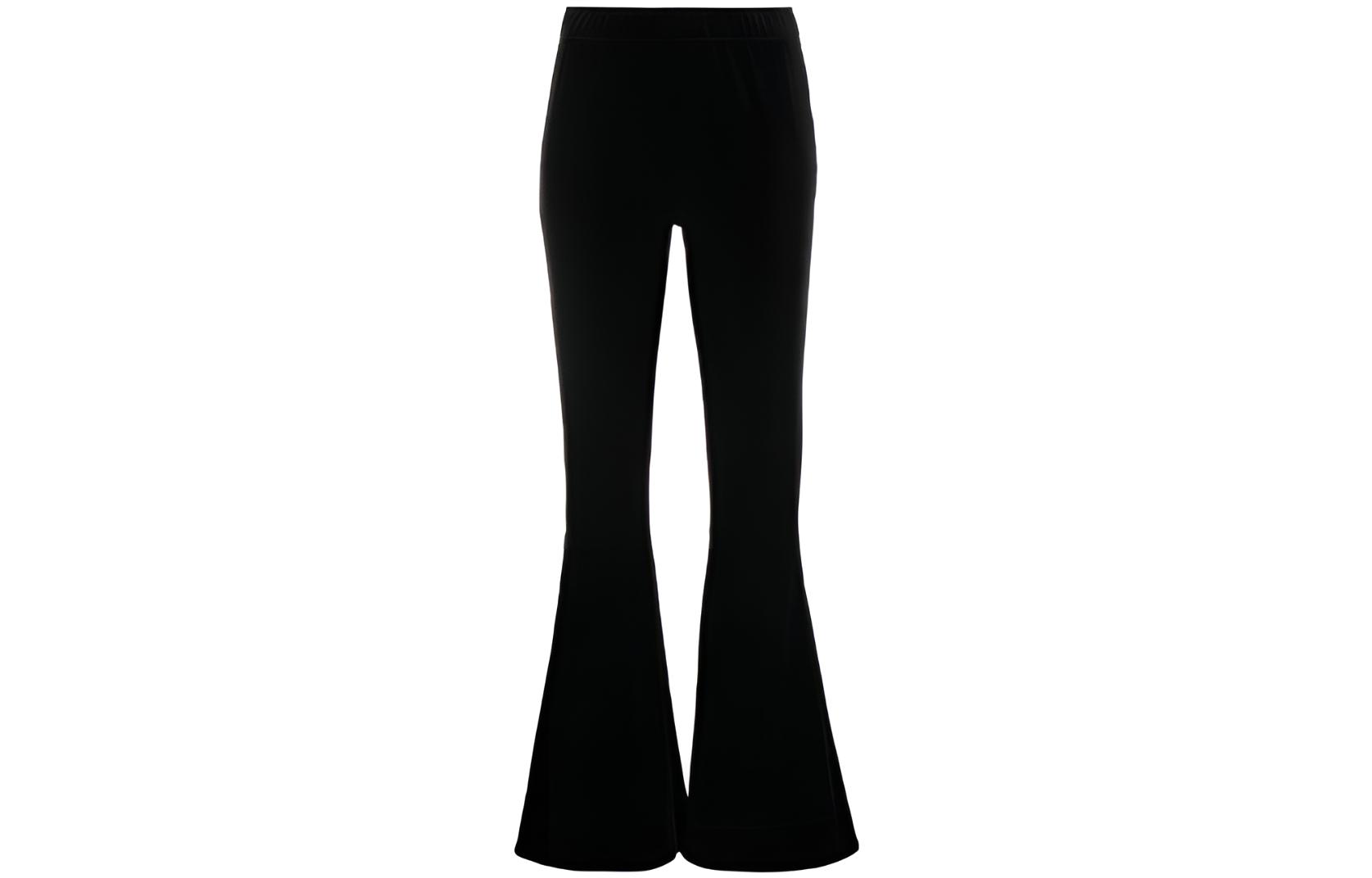 (Women) GANNI FW22 High-Waisted Flared Casual Pants Solid Color T3342-099