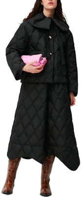 (W) GANNI FW22 黑色菱格紋翻領長袖外套 F7326-099-2 Lookbook (W) GANNI FW22 黑色菱格紋翻領長袖外套 F7326-099-2