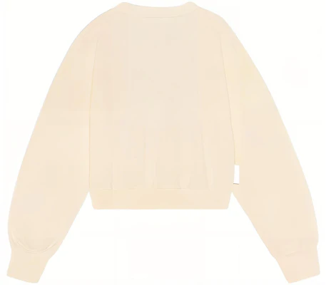 (Women) GANNI FW22 White Crewneck Sweatshirt with Logo Embroidery T3304-135 Lookbook (Women) GANNI FW22 White Crewneck Sweatshirt with Logo Embroidery T3304-135