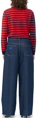 (W) 가니 FW23 스트라이프 울 롱슬리브 니트 스웨터 석류 레드. K2049-785 Shop (W) 가니 FW23 스트라이프 울 롱슬리브 니트 스웨터 석류 레드. K2049-785