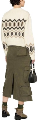 (W) 가니 FW23 화이트 자수 니트 스웨터 - 크루넥 루즈핏. K2042135 Purchase (W) 가니 FW23 화이트 자수 니트 스웨터 - 크루넥 루즈핏. K2042135