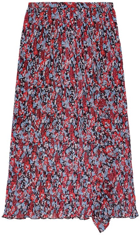 women-ganni-fw-23-red-floral-pleated-ruffle-maxi-skirt-for-women-f9149472